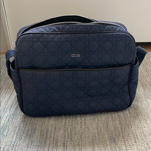 Christian Dior Changing Bag Diaper Bag Blue